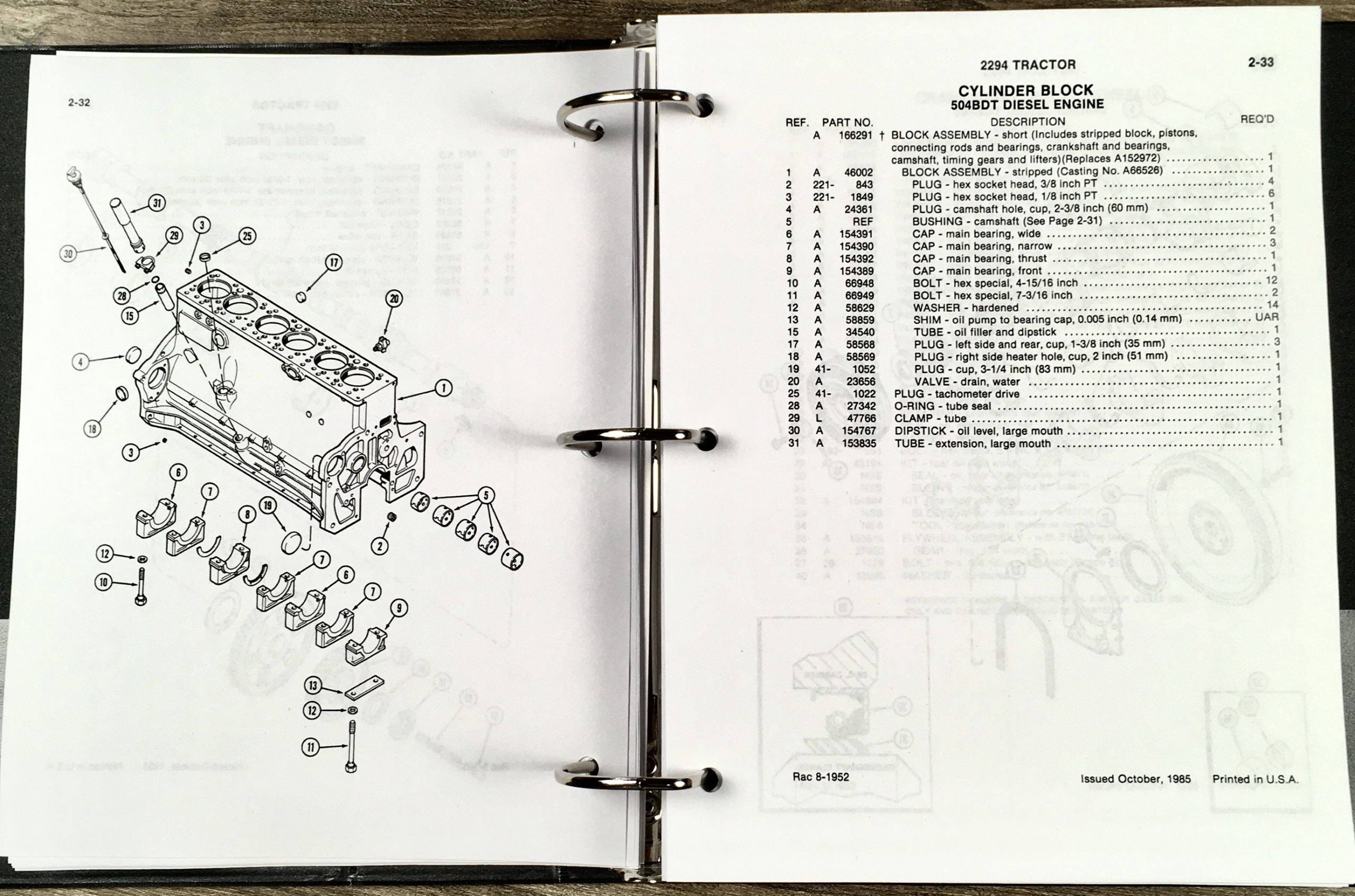 Case 2294 Tractor Parts Manual Catalog Assembly Exploded Views Numbers Schematic - Image 11
