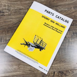 New Holland 1000 1005 1010 Automatic Bale Wagons Parts Manual Catalog Assembly