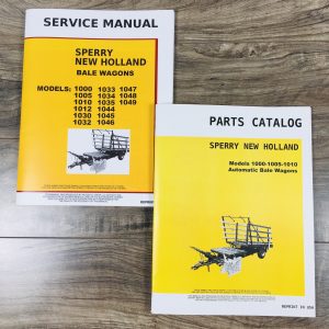 New Holland 1000 1005 1010 Bale Wagon Service Manual Parts Catalog Set Book