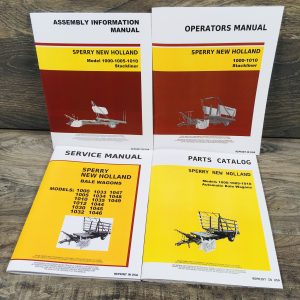 New Holland 1000 1010 Bale Wagon Service Manual Parts Catalog Operators Set