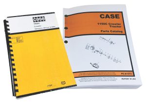 Case 1150C Crawler Tractor Bulldozer Parts Catalog Operators Manual Set