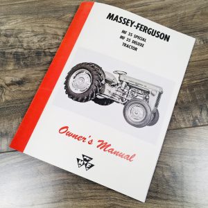Massey Ferguson Mf 35 Special 35 Deluxe Tractor Owners Operators Manual