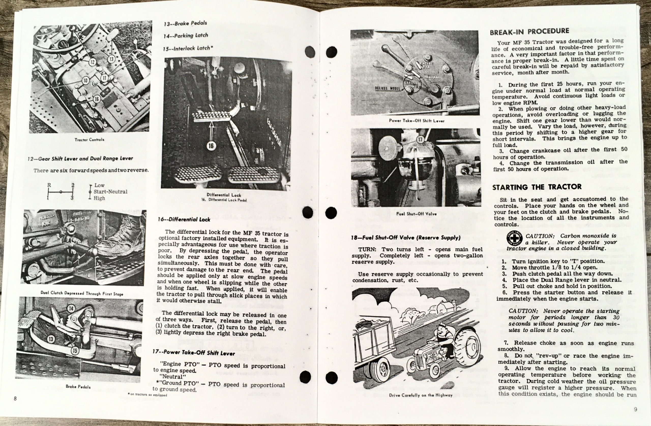 Massey Ferguson Mf 35 Special 35 Deluxe Tractor Owners Operators Manual - Image 3