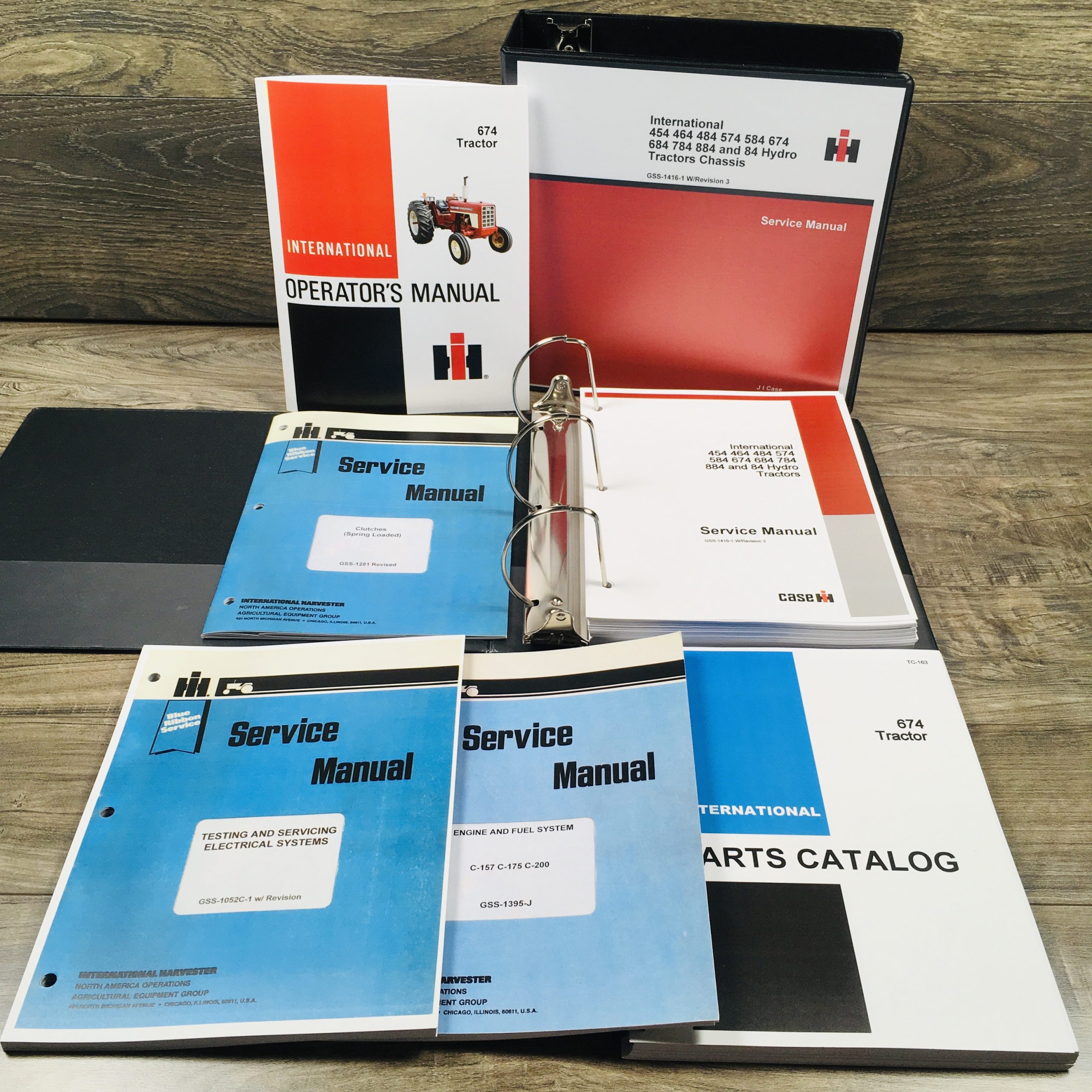 International 674 Gas Tractor Service Parts Operators Manual Engine Chassis