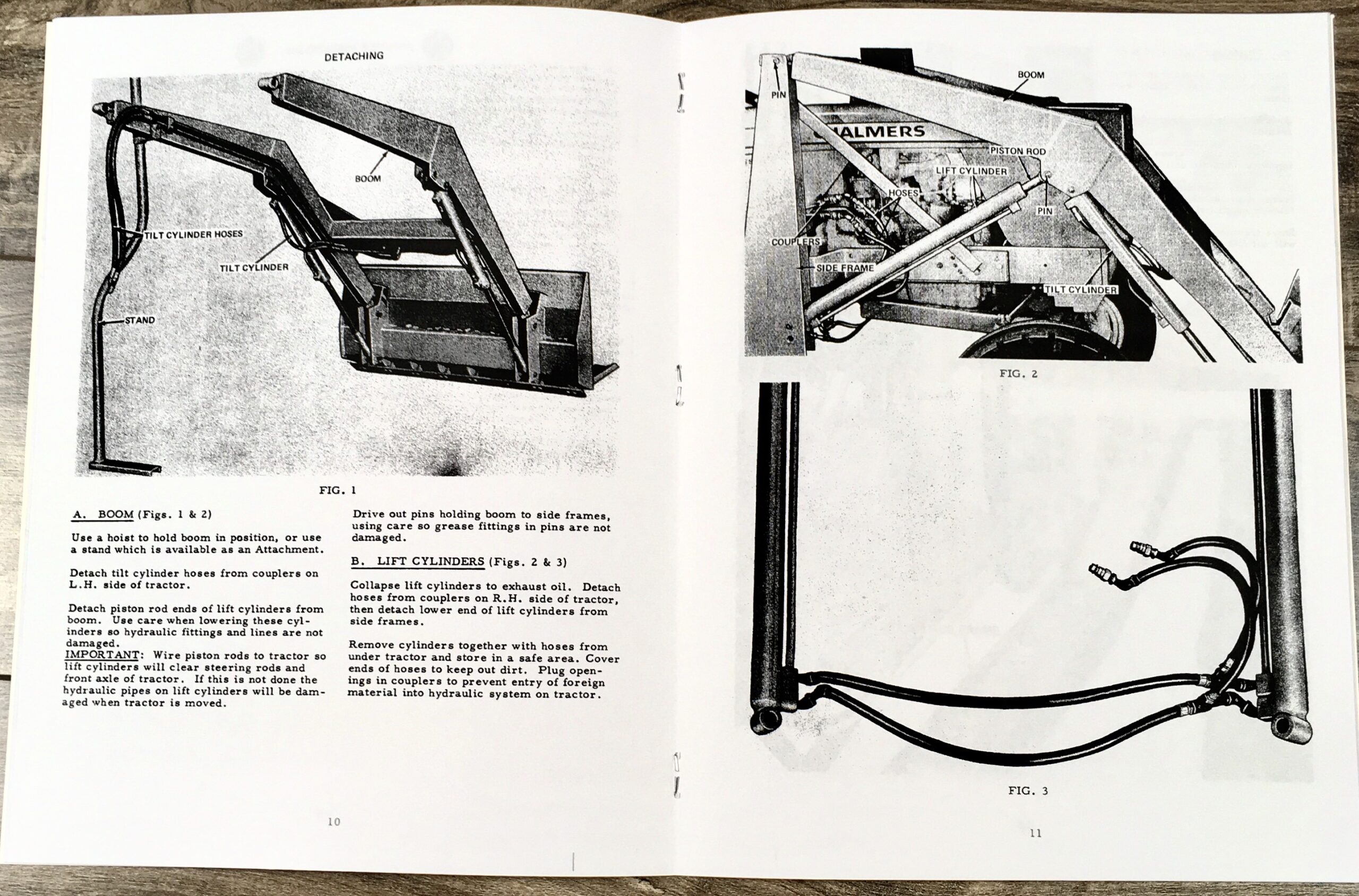 Allis Chalmers 500 Series Farm Loaders Operators Owners Manual Fits 170 180 190 Tractors - Image 3