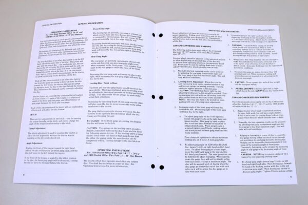 Allis Chalmers 33100 3200 3300 3400 Series Disc Harrows Operators Owners Manual - Image 3