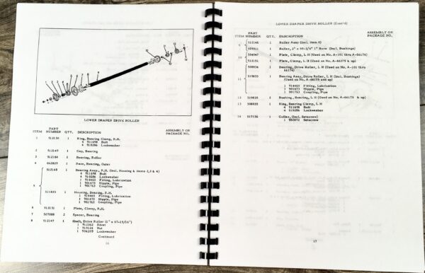 Allis Chalmers 60 All Crop Harverster A Series A-101 & Up Parts Catalog Manual - Image 3
