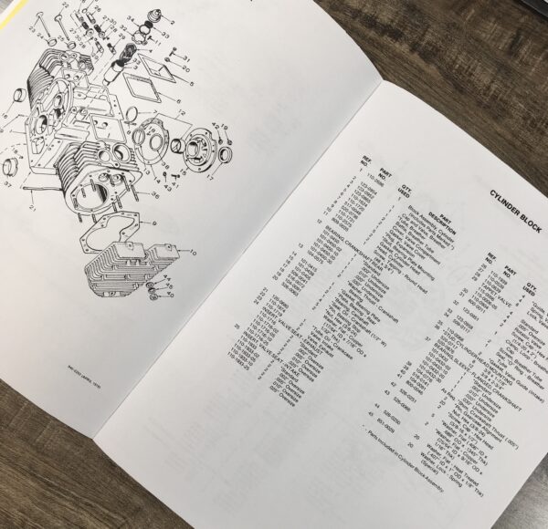 Onan N52M-Ga019.9 Series Industrial Engines Parts Catalog List Exploded Parts - Image 3