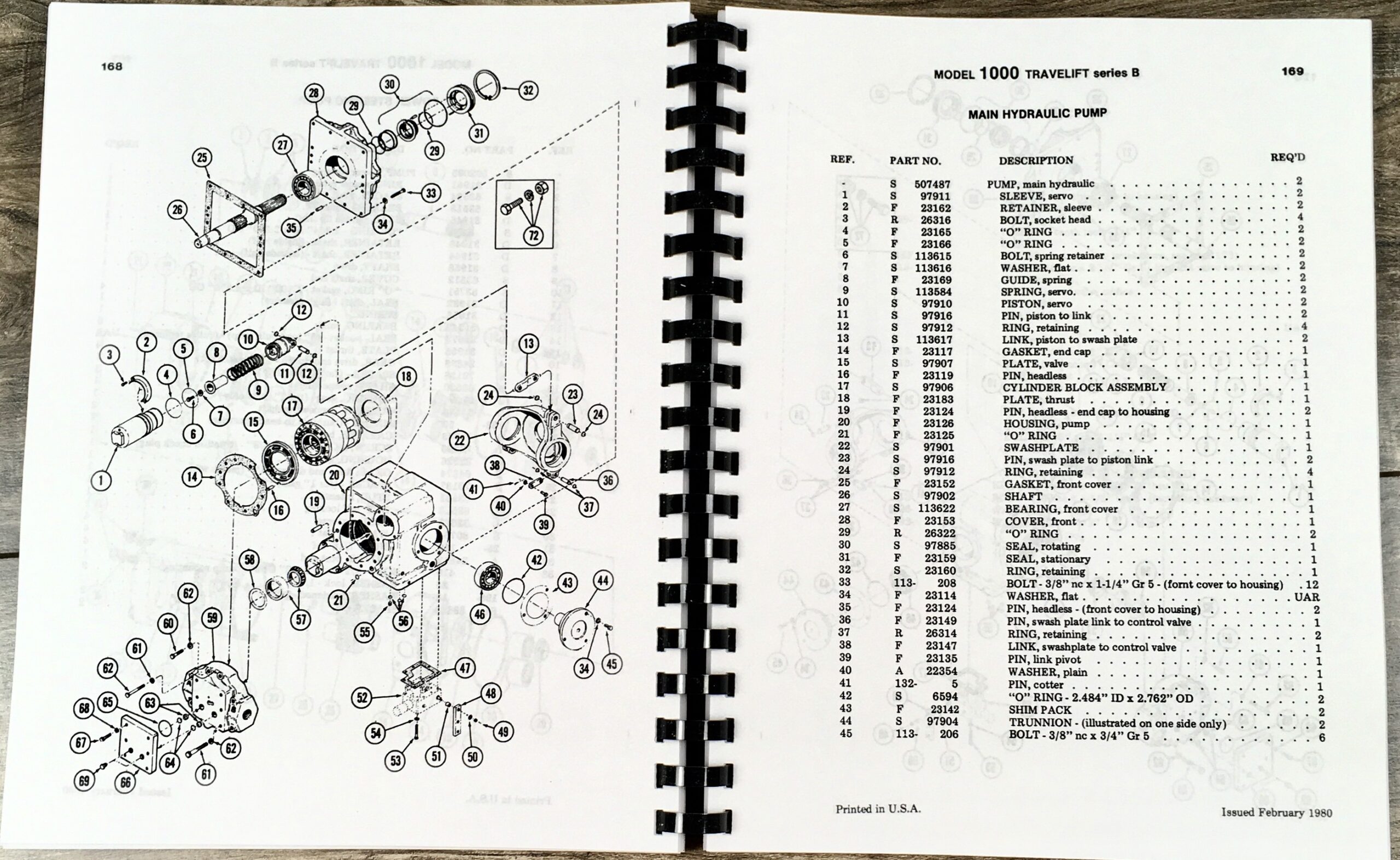 Case Drott 1000 Series B Travelift Parts Manual Catalog Pin 6210736 And Up - Image 5