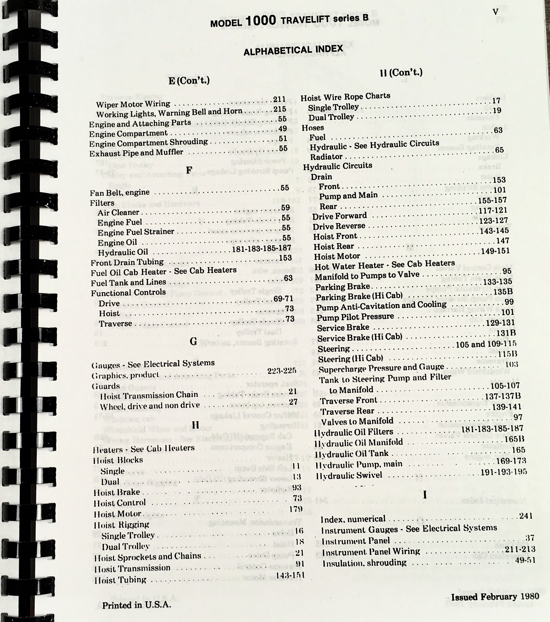 Case Drott 1000 Series B Travelift Parts Manual Catalog Pin 6210736 And Up - Image 2