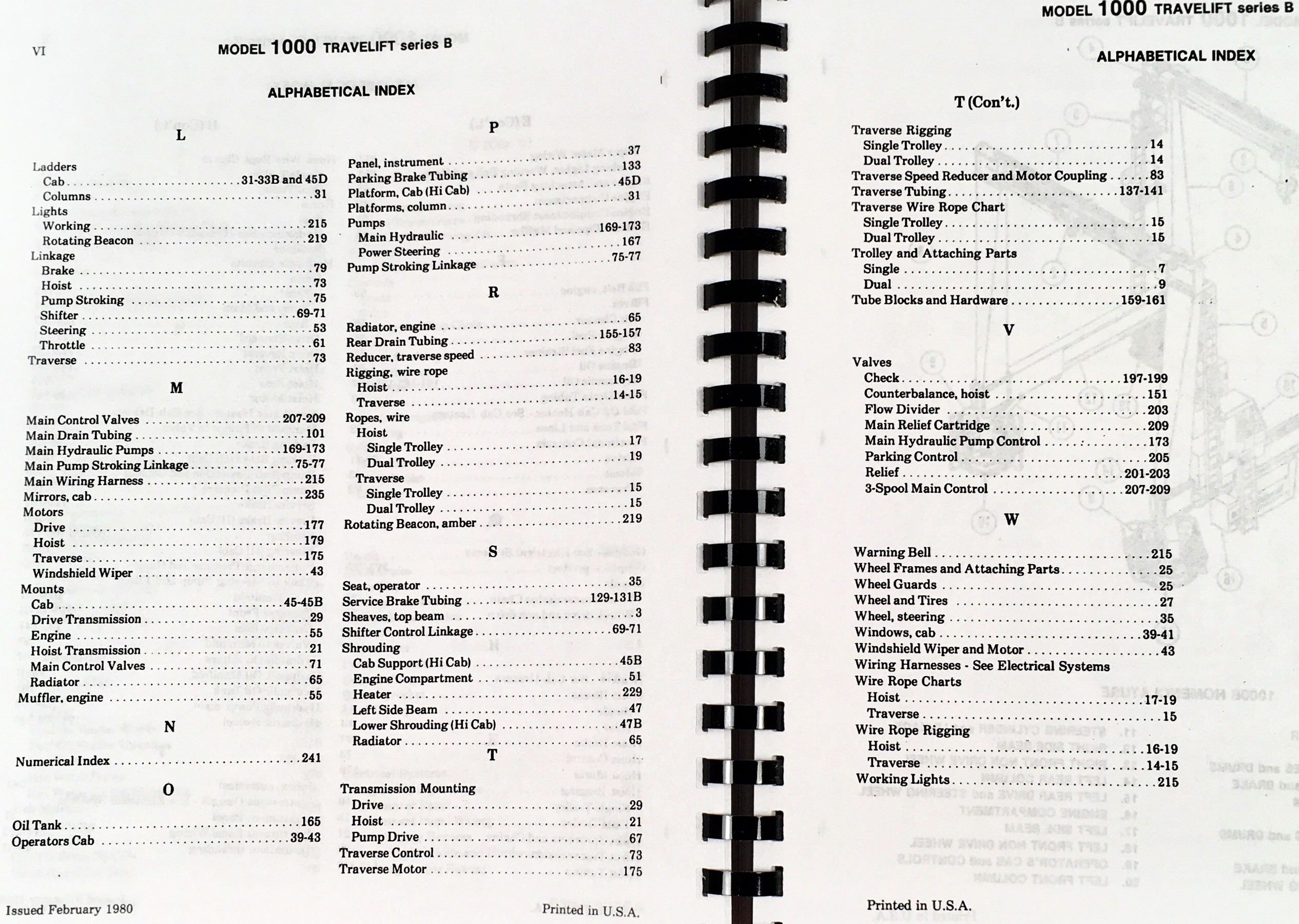Case Drott 1000 Series B Travelift Parts Manual Catalog Pin 6210736 And Up - Image 3