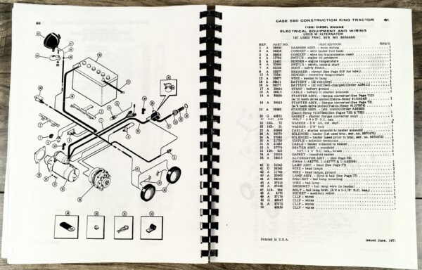 Case 580Ck 580 Ck Tractor For Loader Backhoe Parts Manual Catalog - Image 5