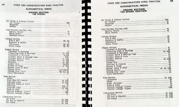 Case 580Ck 580 Ck Tractor For Loader Backhoe Parts Manual Catalog - Image 2