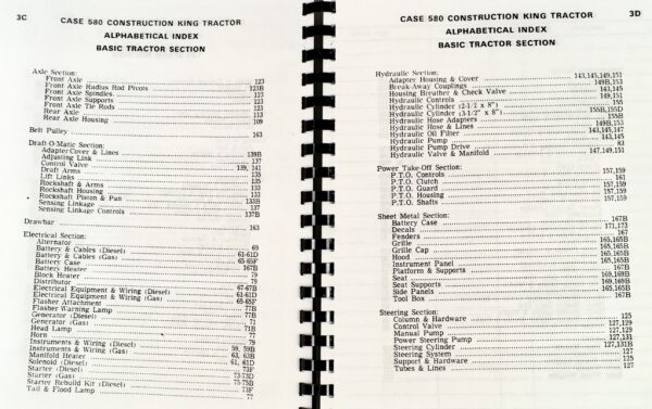 Case 580Ck 580 Ck Tractor For Loader Backhoe Parts Manual Catalog - Image 3