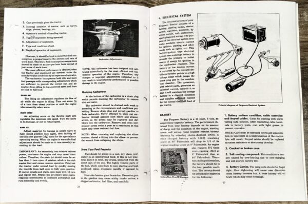 Harry Massey Ferguson To-30 Tractor Service Repair Parts Operators Manual Set - Image 16
