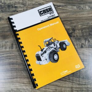 J I Case W36 Wheel Loader Operators Owners Manual Book #9-12890 Pin 17754000 Up