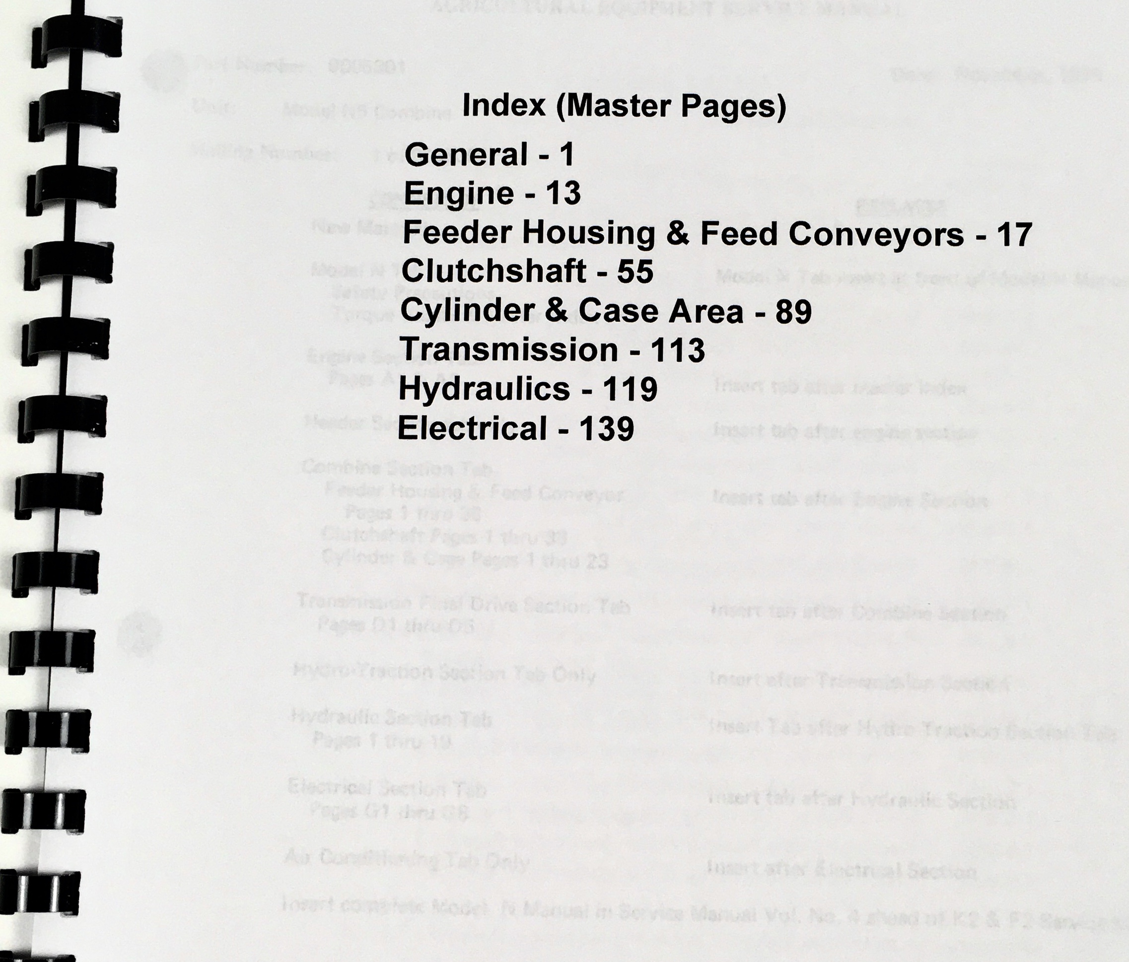 Allis Chalmers N6 Combine Service Repair Manual Technical Shop Book - Image 2