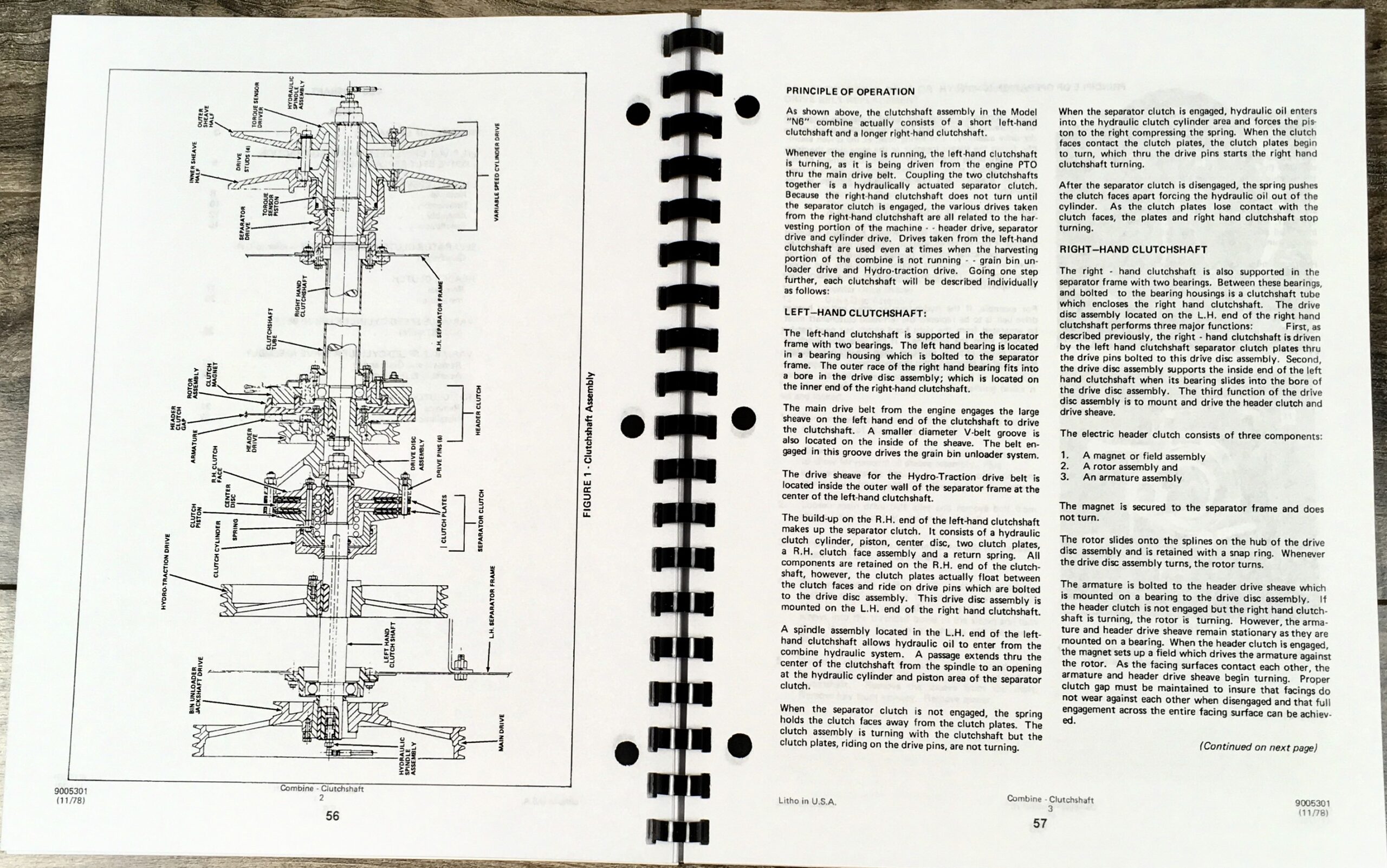 Allis Chalmers N6 Combine Service Repair Manual Technical Shop Book - Image 7