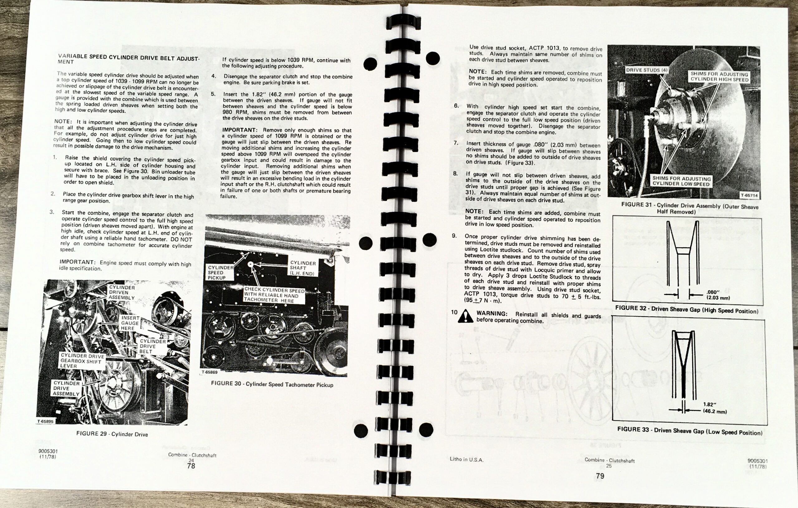 Allis Chalmers N6 Combine Service Repair Manual Technical Shop Book - Image 6