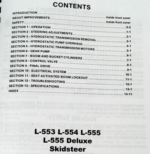 Ford New Holland L553 L554 L555 Skid Steer Loader Service Repair Manual Chassis - Image 2