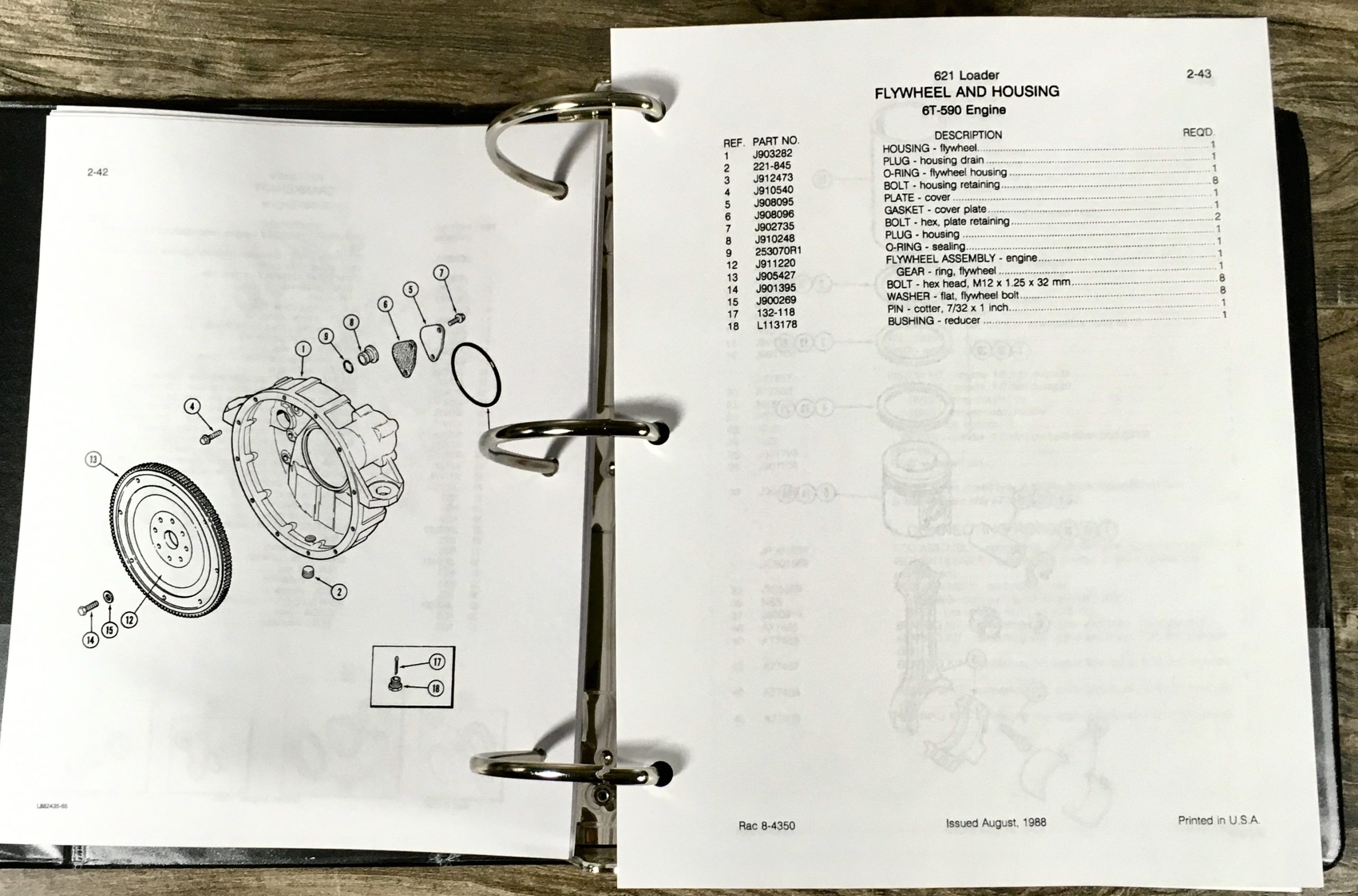 Case 621 Wheel Loader Service Parts Catalog Manuals Set Prior to JAK0021700 - Image 17