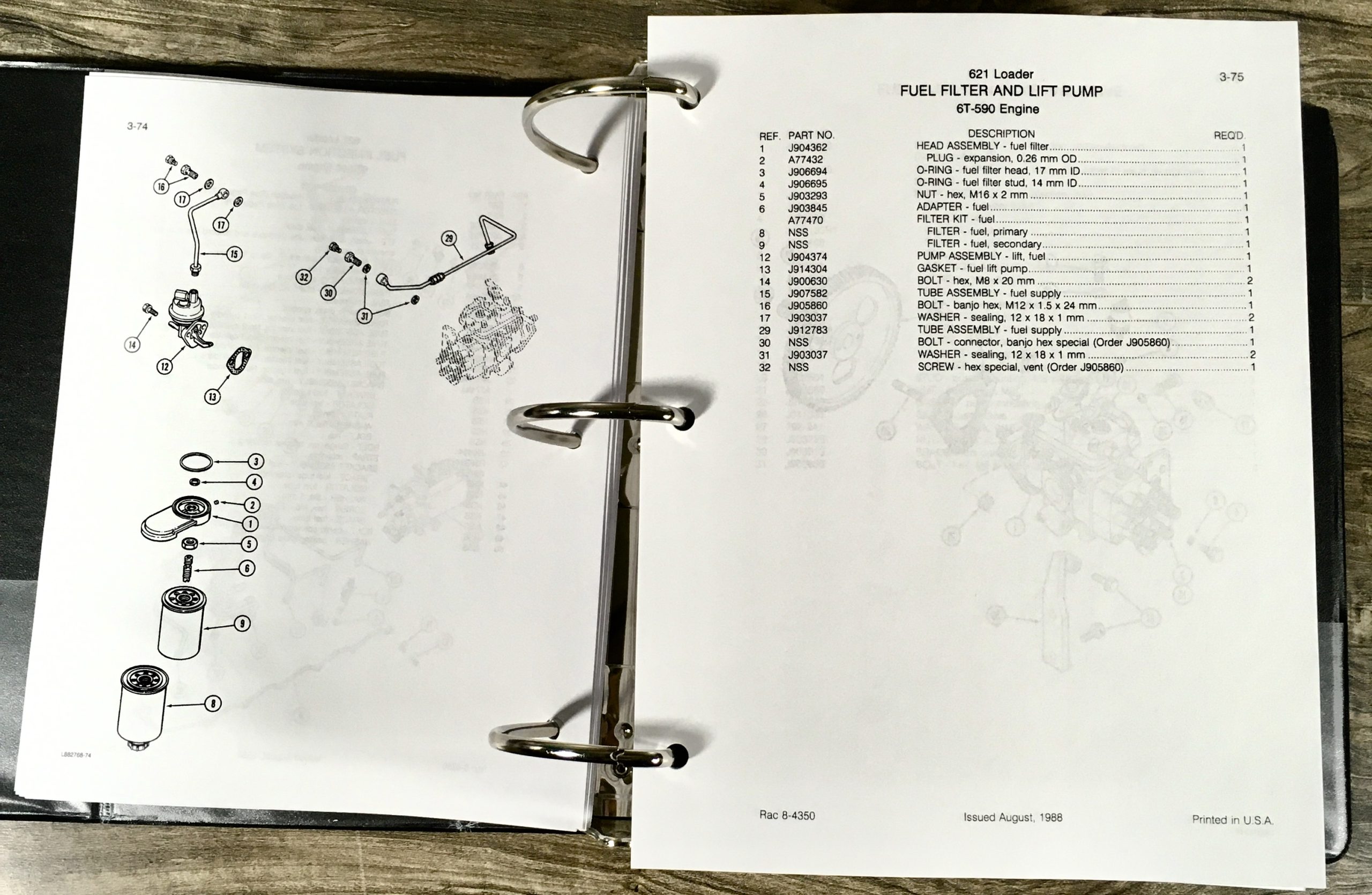 Case 621 Wheel Loader Service Parts Catalog Manuals Set Prior to JAK0021700 - Image 18