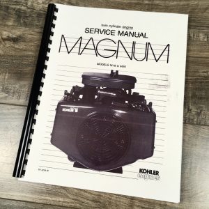 Kohler Magnum M18 M20 Twin Cylinder Gas Engine Service Repair Manual Shop Book