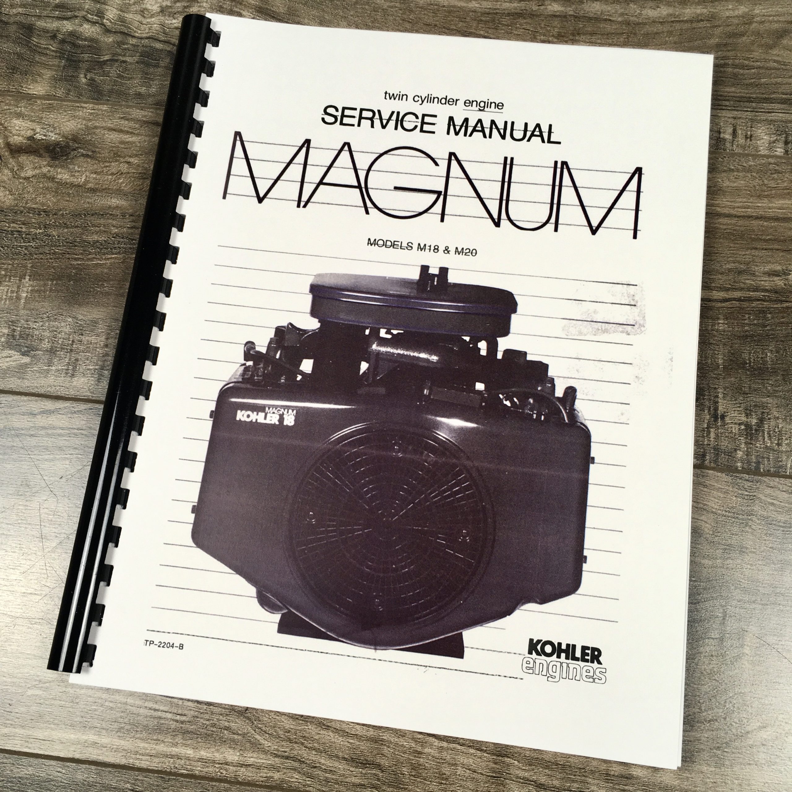 Kohler Magnum M18 M20 Twin Cylinder Gas Engine Service Repair Manual Shop Book
