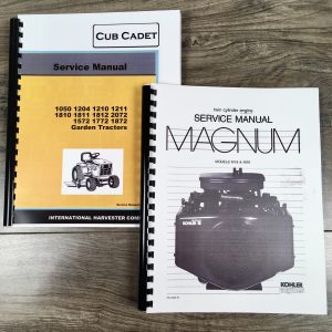 Cub Cadet 2072 Lawn Garden Tractor Service Repair Manual Kohler M20 20Hp Engine
