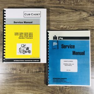 Cub Cadet 1572 1772 Lawn Garden Tractor Service Repair Shop Manual Kubota Engine
