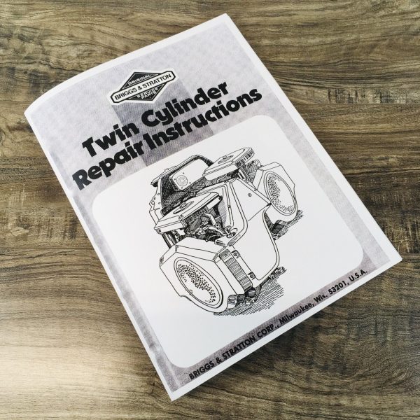 Briggs & Stratton 42A700 42B700 Series Twin Cylinder Engine Service Manual Book