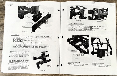 Original Oliver 560, 565, 566 3-4-5 Bottom Plow Operator's Manual - Brand New