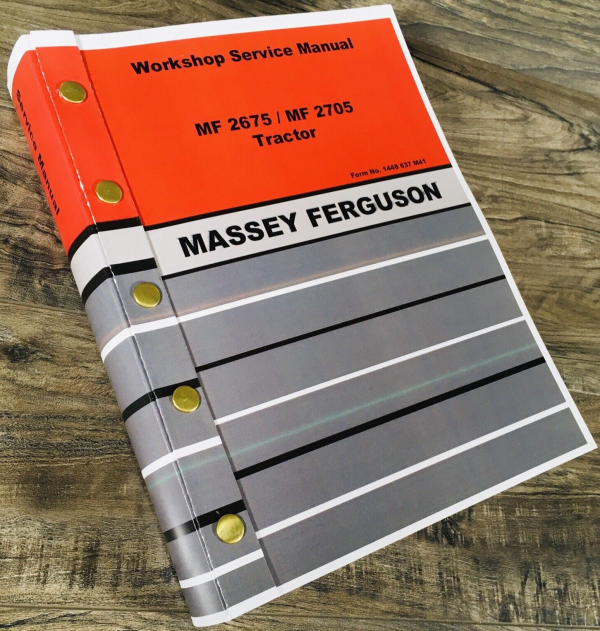 Massey Ferguson Mf 2675 2705 Tractor Service Repair Manual Shop Workshop Book