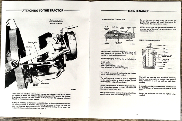 Ford 505 Series Rear Mounted Sickle Mower Operators Manual Owners Book Hay Bar - Image 5