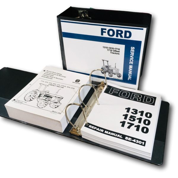 Ford 1310 1510 1710 Tractor Service Parts Manual Set Repair Shop Workshop Books