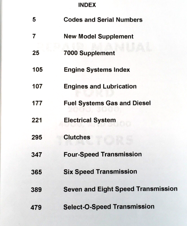 Ford 2110 LCG 4100 GP 4200 RC Tractor Service Repair Shop Manual Workshop Books - Image 2