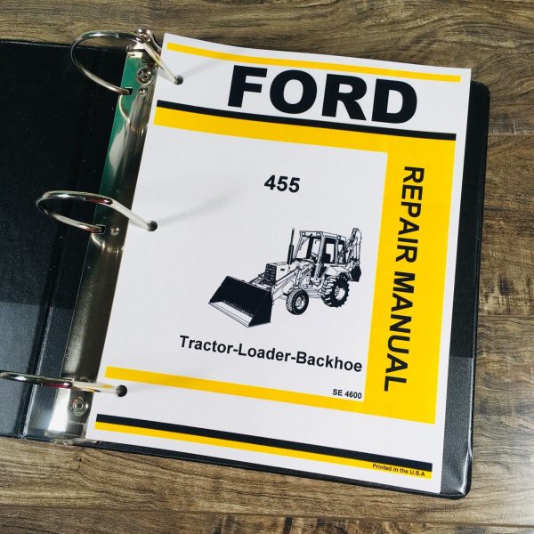Ford 455 Tractor Loader Backhoe Service Repair Manual Parts Catalog Operator Set - Image 9