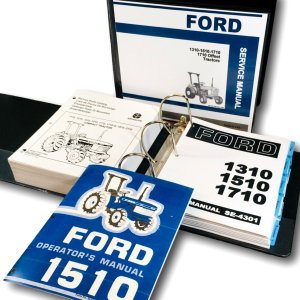 Ford 1510 Tractor Service Parts Operators Manual Owners Repair Shop Set Workshop