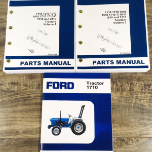 Ford 1710 Tractor Parts Operators Manual Owners Set Catalog Assembly Book