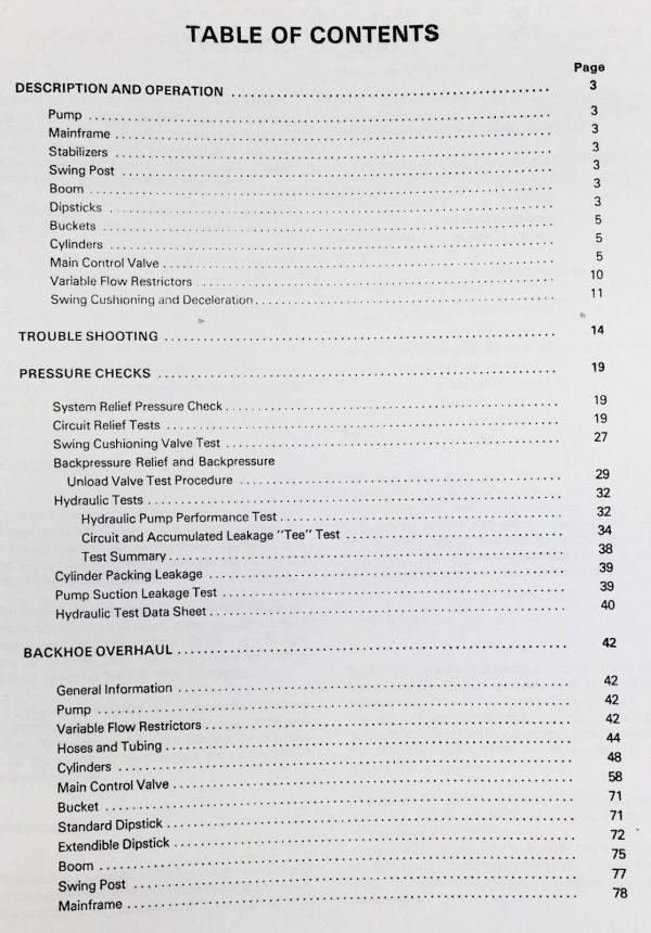 Ford 765 19-809 19-810 19-811 19-812 19-813 19-814 Backhoe Service Manual - Image 2