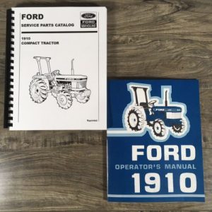 Ford 1910 Tractor Parts Operators Manual Owners Set Catalog Assembly Book