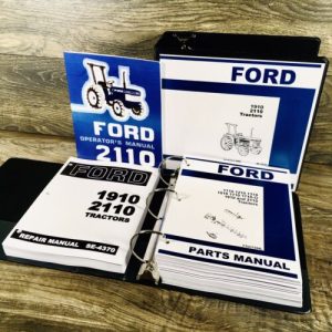 Ford 2110 Tractor Service Parts Operators Manual Repair Set Workshop Catalog