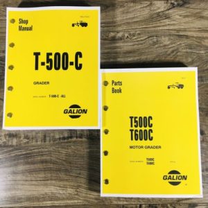 Galion T500C Motor Grader Service Parts Manual Set Catalog Repair Book 07995-Up
