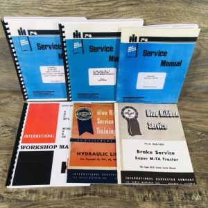 Ih Farmall Super Md Mdv Tractor Service Manual Set Repair Shop Workshop Book