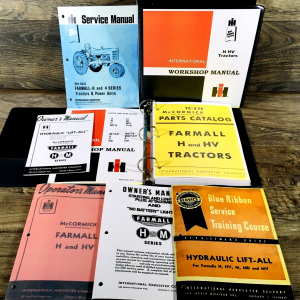 IH Farmall H HV Tractor Service Parts Operators Manuals Owners Shop Repair Books