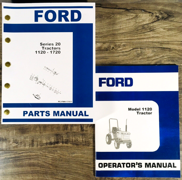 Ford 1120 Tractor Parts Operators Manual Set Catalog Owners Assembly Book