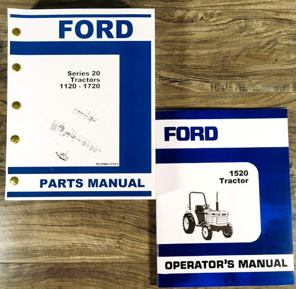 Ford 1520 Tractor Parts Operators Manual Set Catalog Owners Assembly Schematics