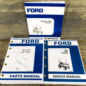 Ford 1120 Tractor Service Parts Operators Manual Repair Shop Set Workshop Book