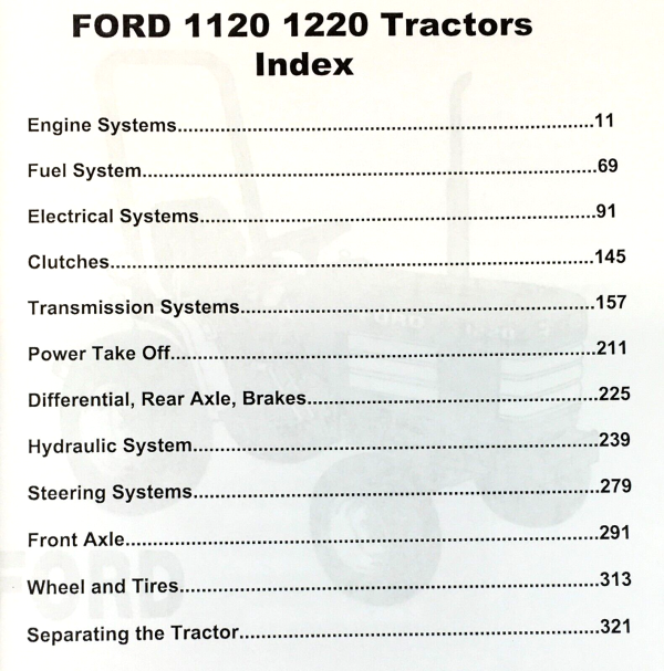 Ford 1120 Tractor Service Parts Operators Manual Repair Shop Set Workshop Book - Image 2