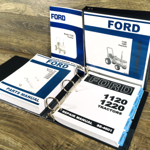 Ford 1120 Tractor Service Parts Operators Manual Owners Repair Shop Set Workshop